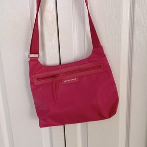 Longchamp le pliage crossbody pink